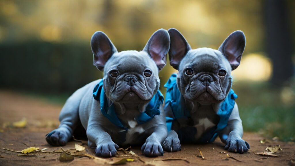 Blue French Bulldogs