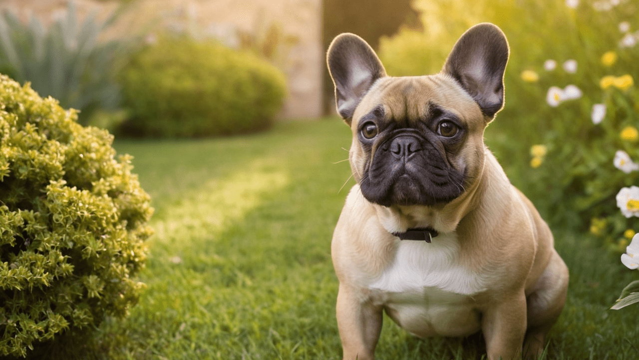 heartwarming scene where a fluffy French Bulldog